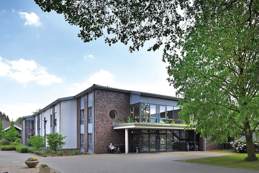 Der moderne Neubau des Josefshaus - Haus für Senioren in Goch Pfalzdorf.