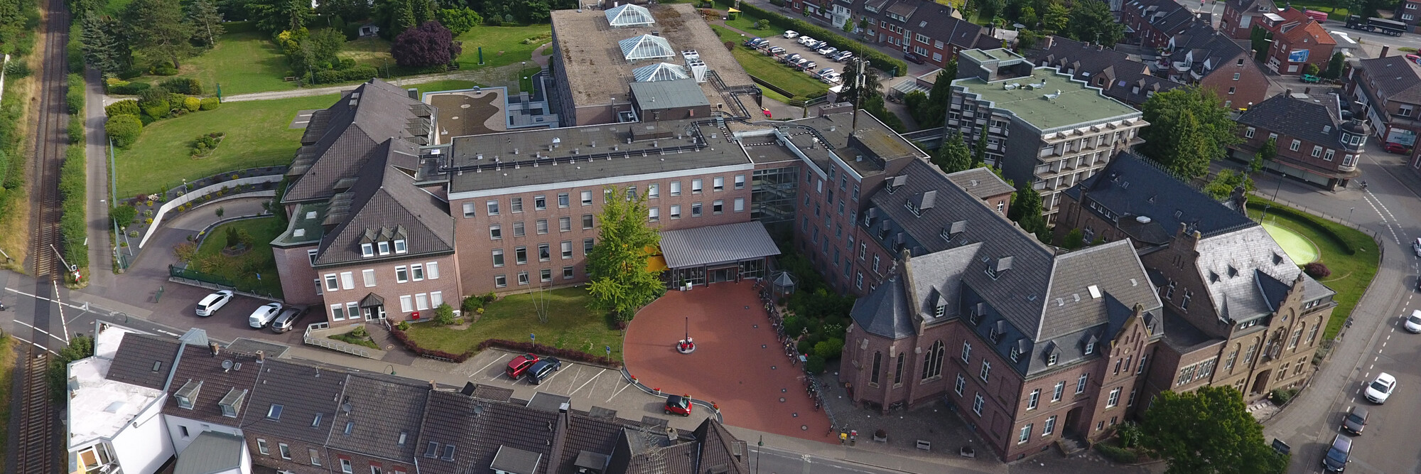 Luftaufnahme des Marienhospitals Kevelaer.