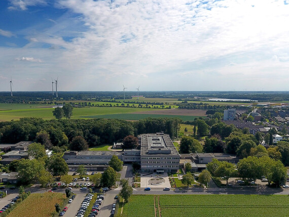 Luftaufnahme des Wilhelm-Anton-Hospitals Goch.