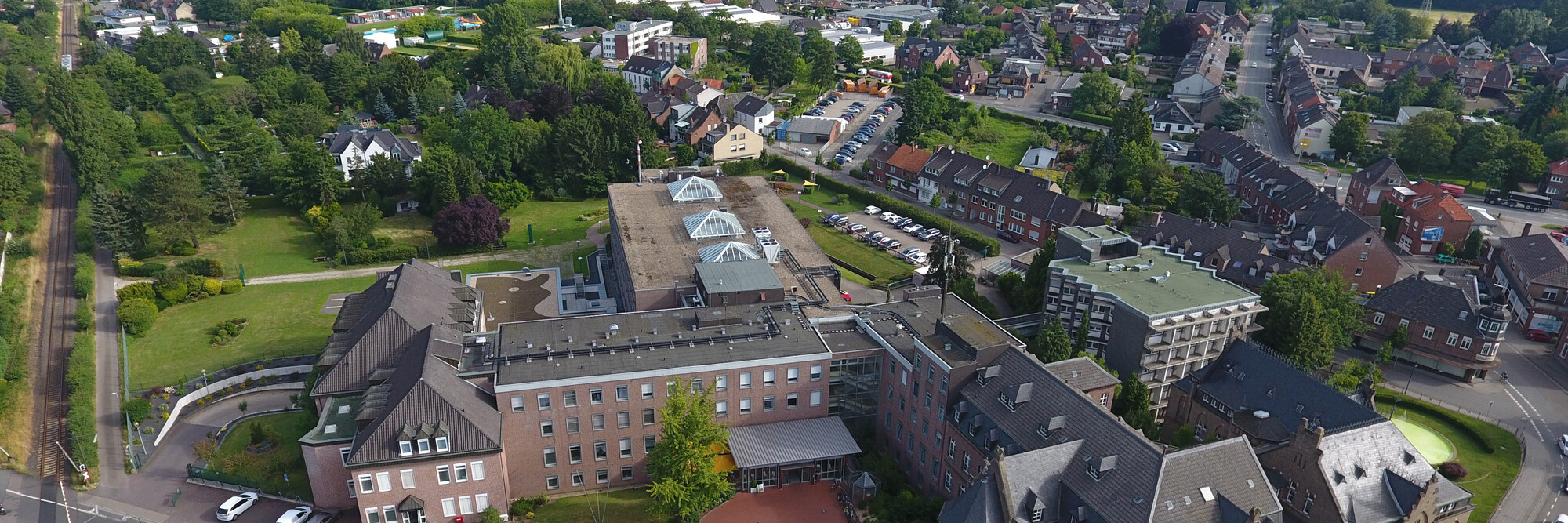 Luftaufnahme des Marienhospitals Kevelaer.