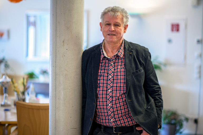 Uwe Rütten bei seiner Verabschiedung im Regina Pacis - Haus für Senioren.